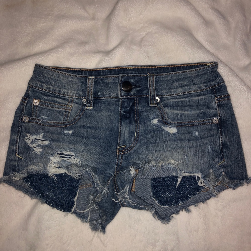 american eagle jean shorts